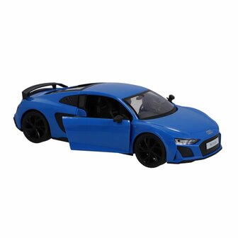 RC Audi R8 Coup&eacute; 1:14 + Licht Blauw