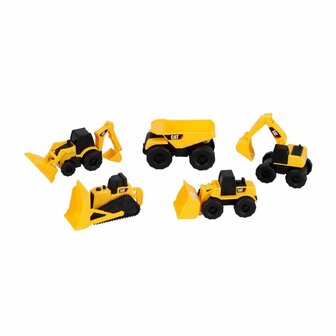 CAT Mini Bouwvoertuigen 5-Pack