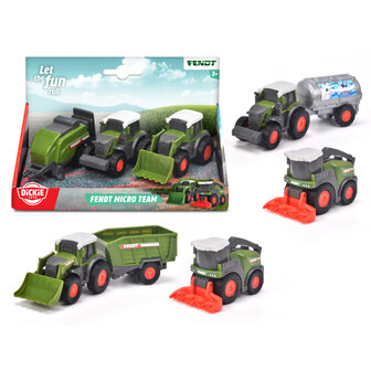 Dickie Toys Fendt Microvoertuigen 3 Stuks