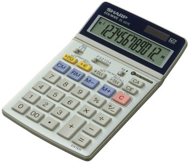 Citizen SH-EL337C Calculator Sharp EL337C Zilver Desk 12 Digit