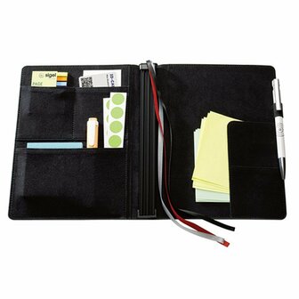 Sigel SI-CF131 Conceptum Flex Business Organiser A5 Zwart/Kunstleer + 3 Schriften