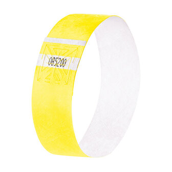 Sigel SI-EB218 Evenementenbandjes Super Soft, 255x25mm 120 Stuks Fluorescerend Geel