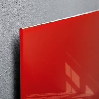 Sigel SI-GL114 Glasmagneetbord Artverum 480x480x15mm Rood