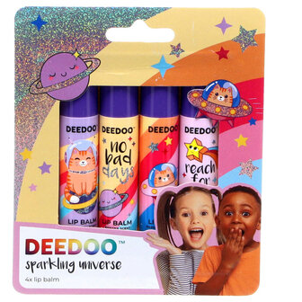 Deedoo Kids Lipbalm Sparkling Universe met Geur