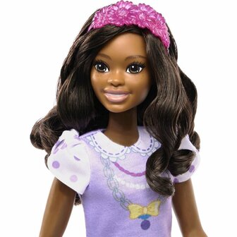 Barbie My First Barbie Pop Donker Haar met Poedel