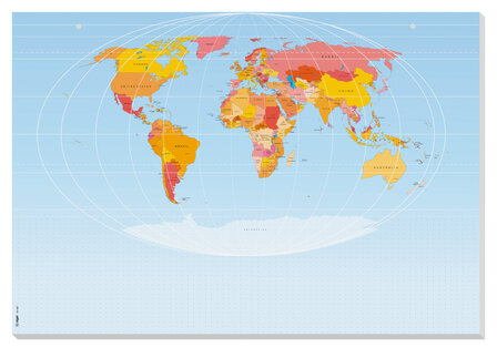 Sigel SI-HO560 Designonderlegger Wereldkaart. Engels