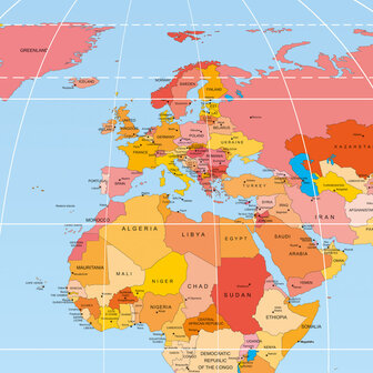 Sigel SI-HO560 Designonderlegger Wereldkaart. Engels