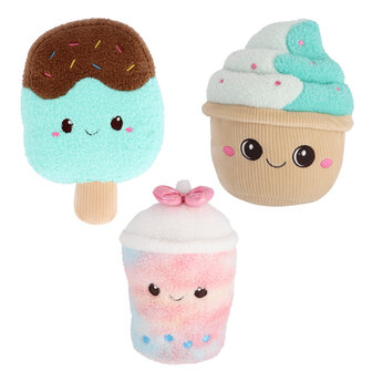 Pluchiez Ijs / Cupcake / Bubbletea Pluche Assorti