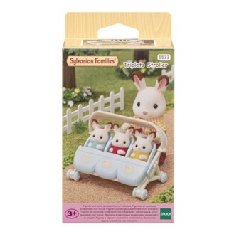 Sylvanian Families 5533 Wandelwagen Drieling