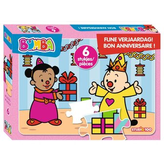 Bumba Puzzel Fijne Verjaardag 6 Stukjes