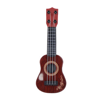 Mini Gitaar 26 cm Houtlook/Bruin