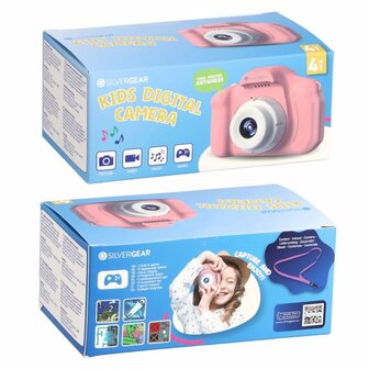 Silvergear Full HD Kindercamera Roze/Blauw