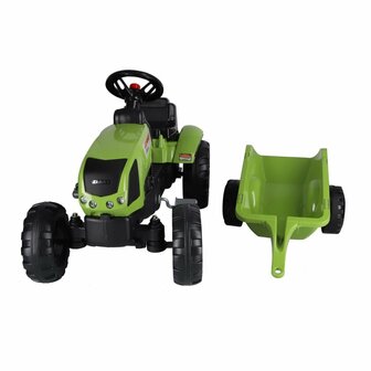 Falk Claas Arion 410 Traptractor met Aanhanger 132x42x53 cm Groen/Zwart