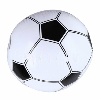 Jumbo Voetbal Opblaasbaar 78 cm Zwart/Wit