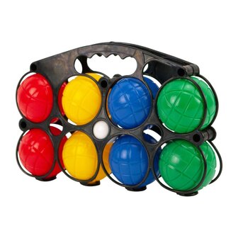 Alert Jeu De Boules Set met 8 Kunststof Ballen