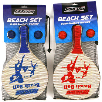 Alert Beachball Set Deluxe Hout