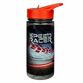 Scooli Drinkfles Speed Racer 500 ml Rood/Zwart