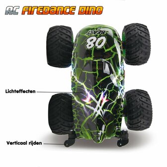 Gear2play RC Firedance Stuntauto Dino + Licht en Geluid