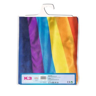 K3 Regenboog Verkleedjurk Blauw 3-5 Jaar