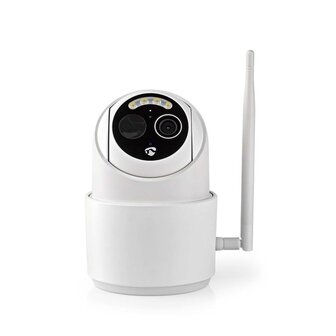 Nedis WIFICBO50WT Smartlife Camera Voor Buiten Wi-fi Full Hd 1080p Kiep En Kantel Ip65 Max. Batterijduur: 5 Maanden Cloud Opslag (optioneel) / Microsd (niet Inbegrepen) 5 V Dc Met Bewegingssensor Nachtzicht Wit