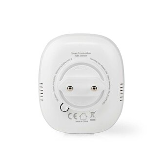 Nedis ZBDG11CWT Smartlife Gasdetector Zigbee 3.0 Netvoeding Levenscyclus Sensor: 5 Jaar En 50194-1:2009 Android&trade; / Ios Met Testknop 75 Db Wit