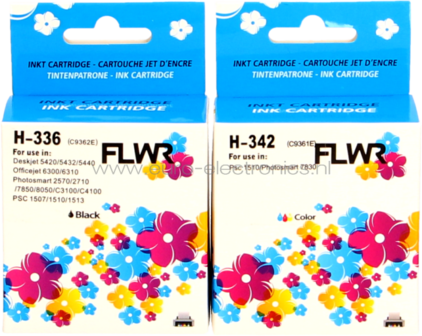 FLWR HP 336/342 Multipack zwart en kleur