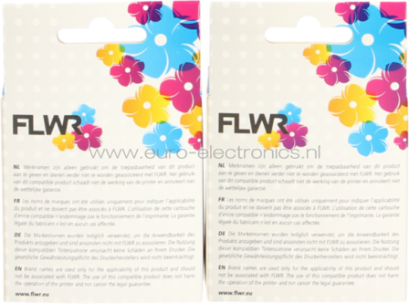 FLWR HP 338 en 343 Multipack zwart en kleur