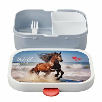 Mepal Lunchbox Campus Wild Horse Wit/Blauw