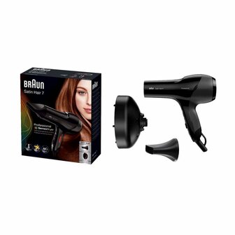 Braun BRHD785E Satin Hair 7 SensoDryer F&ouml;hn 2000W Zwart