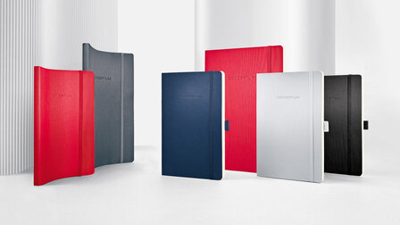 Sigel SI-CO324 Notitieboek Conceptum Pure Softcover A5 Rood Geruit