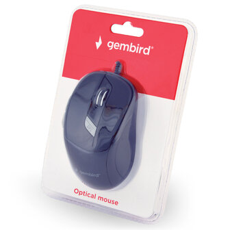 Gembird Gmb Muis Bedraad Zwart 6knop6b-01