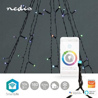 Nedis WIFILXT01C180 Smartlife Decoratieve Led Boom Wi-fi Rgb 180 Led&#039;s 10 X 2 M Android&trade; / Ios