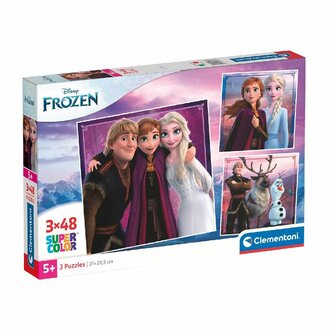 Clementoni Disney Frozen Puzzel 3x48 Stuks