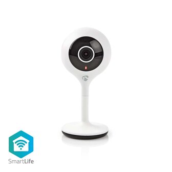 Nedis WIFICI06CWT Smartlife Camera Voor Binnen Wi-fi 1920x1080 Cloud Opslag (optioneel) / Microsd (niet Inbegrepen) Nachtzicht Android&trade; / Ios Wit