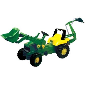 Rolly Toys 811076 RollyJunior John Deere Tractor met Lader en Graafarm