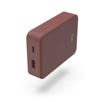 Hama Power Pack Colour 10 10000mAh 2 Uitgangen: USB-C USB-A Rood