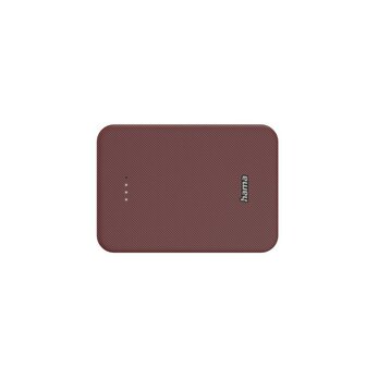 Hama Power Pack Colour 10 10000mAh 2 Uitgangen: USB-C USB-A Rood