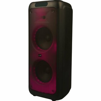 Salora Partyspeaker XL1 500W + LED-Verlichting Zwart