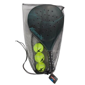 Padelset Racket + 3 Ballen Assorti