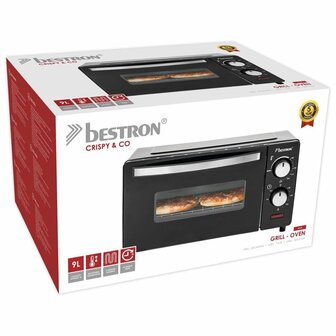 Bestron AOV9 Grill-Bakoven 9L Zwart