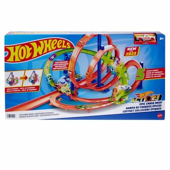 Hot Wheels Epic Crash Dash Set + Auto