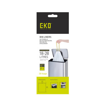 EKO Afvalzak Type F1 18-28 Liter Rol met 20 Afvalzakken