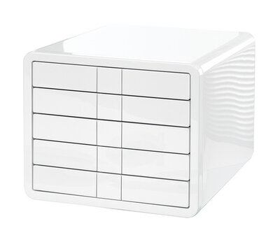 HAN HA-1551-12 Ladenkast I-Box Met 5 Gesloten Laden Wit