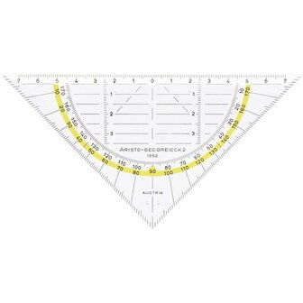 Aristo AR-18100B 3in1 Geocoverset Basic Geocover/Geodriehoek/Tekendriehoek Rood