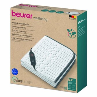 Beurer UB60GP Green Planet Elektrische Onderdeken 150x80 cm Wit