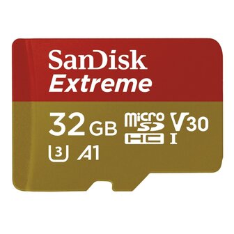 Sandisk MicroSDHC Extreme 32GB 100mb / 60mb,U3,V30,A1