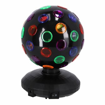 Party Time LED Discobal 12,5 cm Zwart