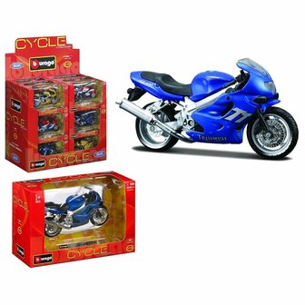 Bburago 1:18 Cycle Assorti Display 18 Stuks