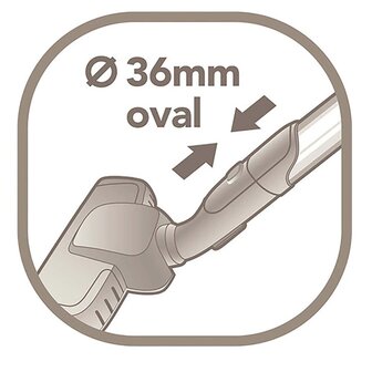 AEG 9001677872 Advanced Precicsion Flexpro&trade; Mondstuk - Ovale Aansluiting - 36 Mm