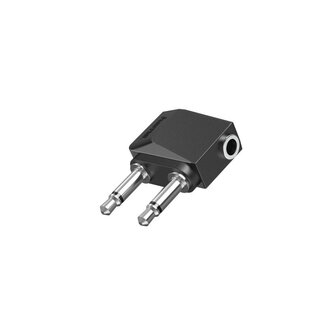 Hama Audioadapter 2x 3,5-mm-jack-stekker Mono - 3,5-mm-jack-kopp. Stereo